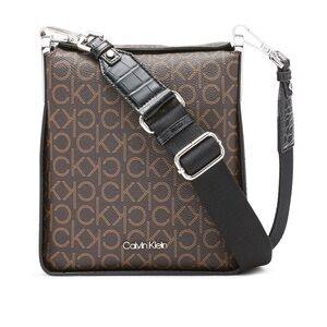Calvin Klein Brown and Black Crossbody Bag